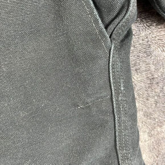 Vtg Carhartt Canvas Removable Hood Navy Blue Full Zip Jacket Quilt Lined XL/XXL - Picture 14 of 14